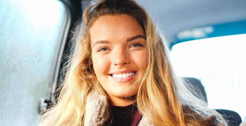 woman smiling at camera